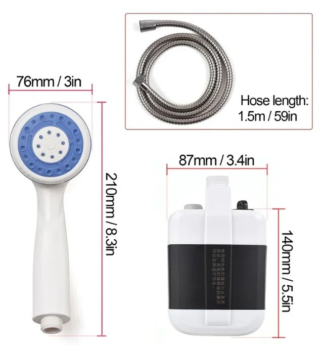 🚿🌞 Ducha Portátil Recargable Premium™ | Paga al Recibir