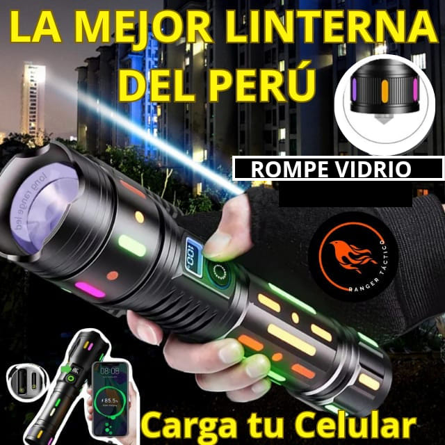 🔦LINTERNA TELESCÓPICA 2000M + PANTALLA DE CARGA 🔥| PAGA EN CASA