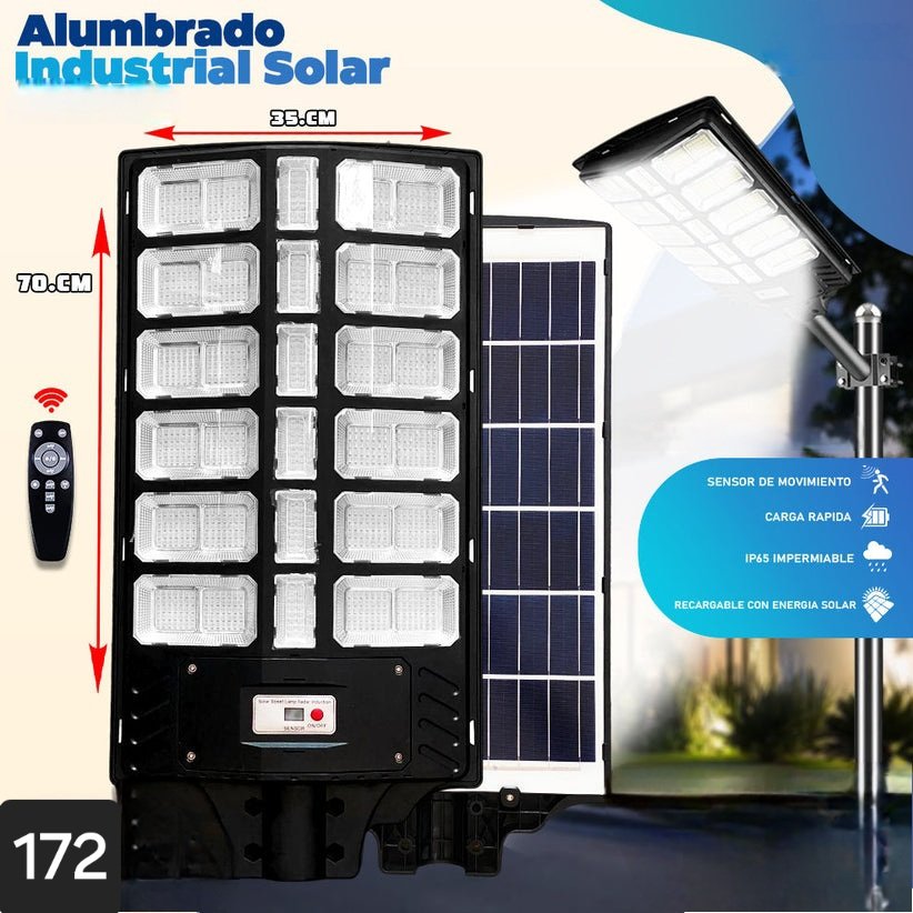 💡 LUMINARIA INDUSTRIAL SOLAR 1000 WATTS™ +SOPORTE Y CONTROL 🦾⚡ | REMATE VERANO 🌞