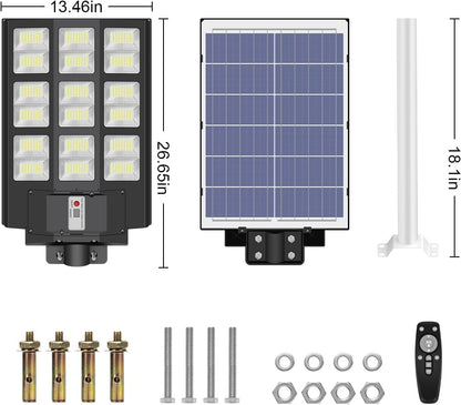 🌞 Luminaria Solar de 800W 💡Máxima Potencia, Cero Consumo | Paga al Recibir