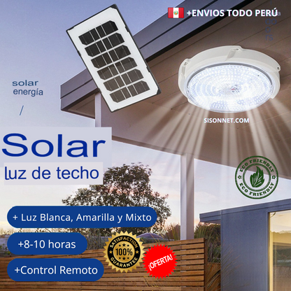 🌞 Lámpara Para Interiores con Panel Solar™ ⭐| Envios Perú
