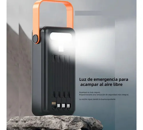 🔋CARGADOR PORTATIL 4 EN 1 CON PANEL SOLAR 40000mAh ⚡ + POTENTE🌞| ENVIO PERÚ