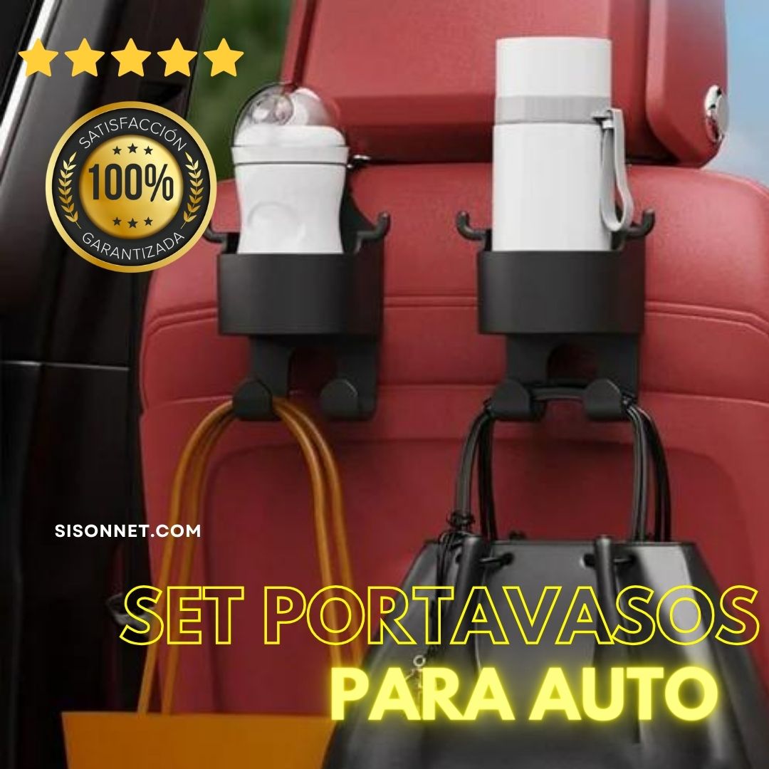 🚗 Pack Portavasos para Auto | Envio Gratis