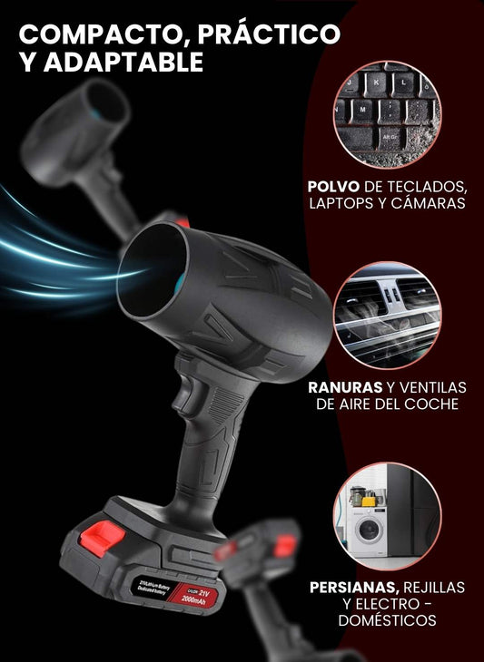 🌬️ Soplador Turbo Air Force® Inalámbrico⚡Limpieza Rápida | Envios Perú